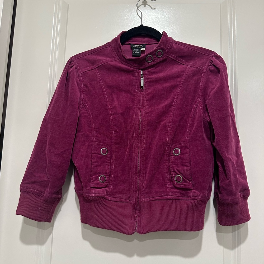 Ashley By 26 International Purple Corduroy Jacket